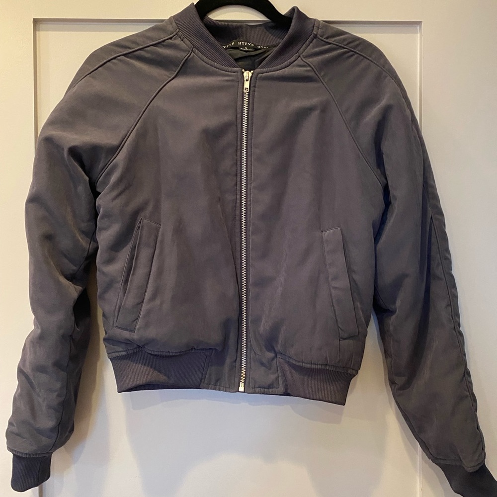 Grey Soft Bomber Jacket